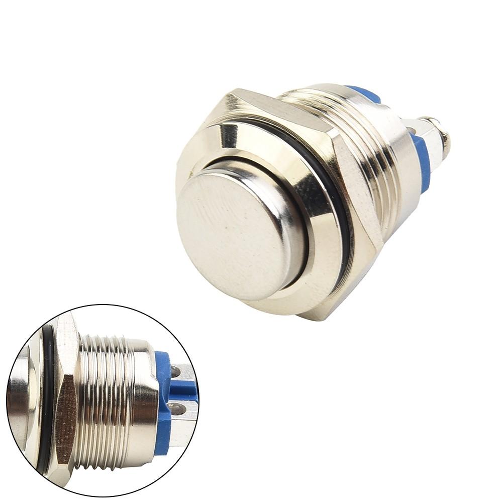 Momentary Push Button Switch Nickel-Plated Brass Screw Terminal Industrial