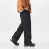 European and American personalized jeans men's and women's fashion loose wide-leg floor-mopping pants side open edge black denim men's pants tide