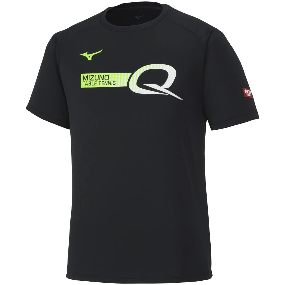 

Mizuno Table Tennis Game Short JTTA M Shirt, Sleeve, U-Neck, Unisex, Moisture-Wicking, Quick-Drying, Certified, 82JAA110, Black, чёрный