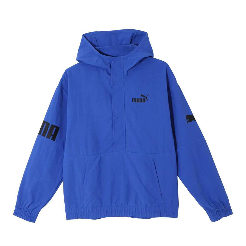Puma Powerwindbreaker Hooded 1/2 Zip Comfortable Breathable Windproof Lightweight Hoodie Men Hoodies Electric-Blue 683795-66