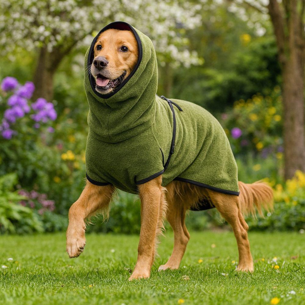 Velvet Dog Calming Jacket Thickened Solid Color Winter Dog Vest Coat Warm Windproof Dog Soothing Clothes Universal Pets