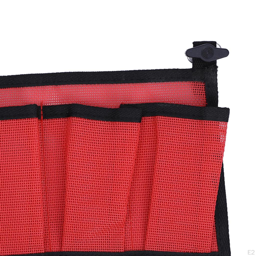 11,8x7,5 pouces Sac de Rangement en Maille Durable pour Outils de Bateau Marin Pochette Yacht Kayak Canoë Annexe Matériel de Pêche