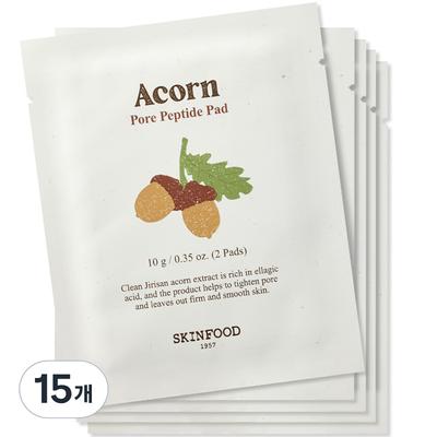 SKINFOOD Acorn Pore Peptide Portable Pads 2 Pieces 10g, 1 Piece, 15 Pieces