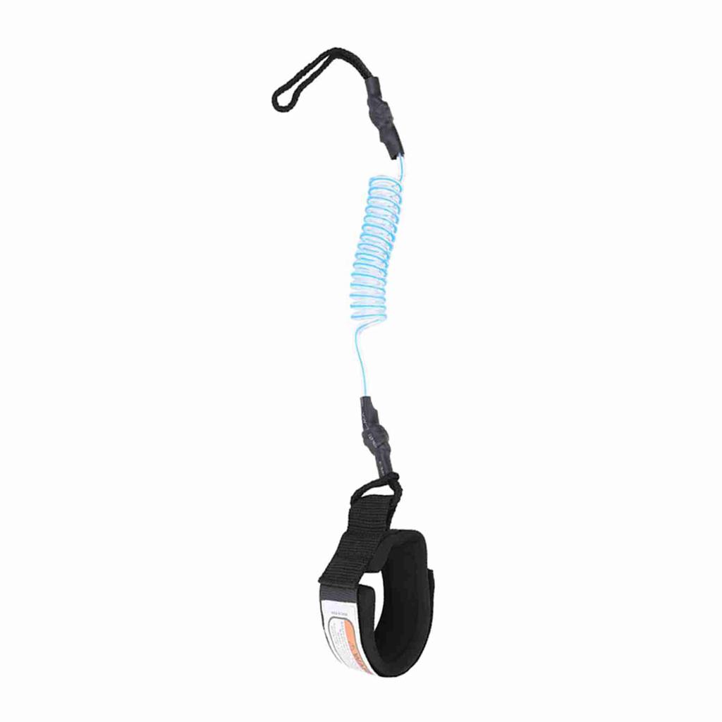 Laisse de Surf Stand Up Paddle Board 5mm Ressort Spiralé Corde de Pied pour Planche de Surf
