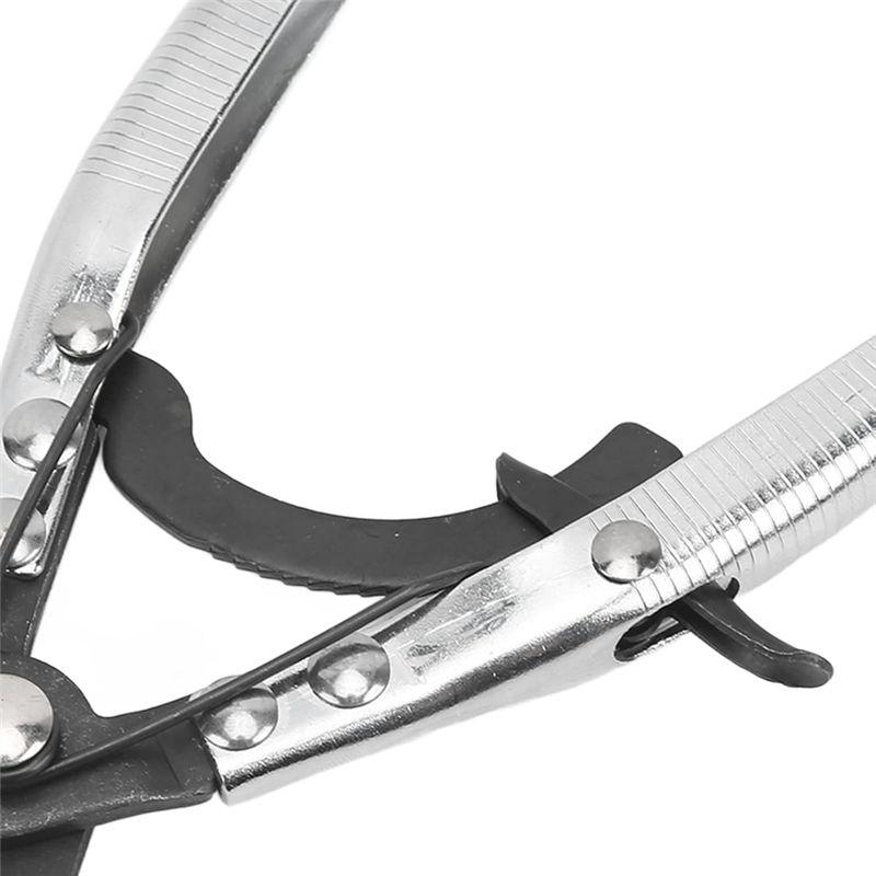 ABWR-Hose Clamp Pliers For Automotive And Machine Maintenance, 10-Inch Universal Hose Pinch Off Plier With Ratcheting Jaws