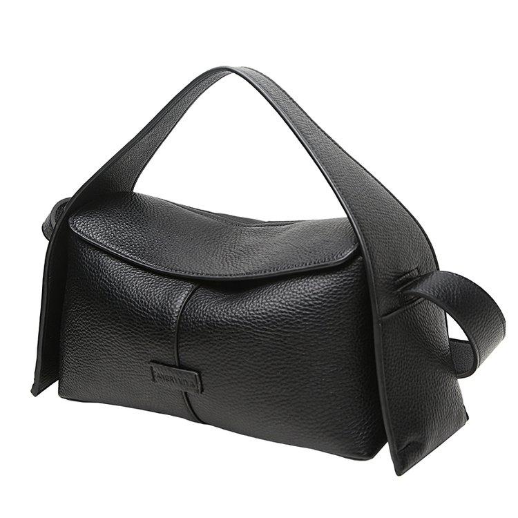 

Женская модная ретро сумка через плечо большой емкости, сумка-мессенджер из коровьей кожи чёрный