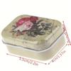 1/10pcs Christmas Mini Metal Storage Box With Lid Tin Trinket Jewelry Coin Box Candy Container Jewelry Organizer Storage Box