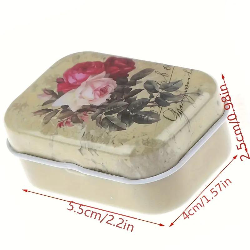 1/10pcs Christmas Mini Metal Storage Box With Lid Tin Trinket Jewelry Coin Box Candy Container Jewelry Organizer Storage Box