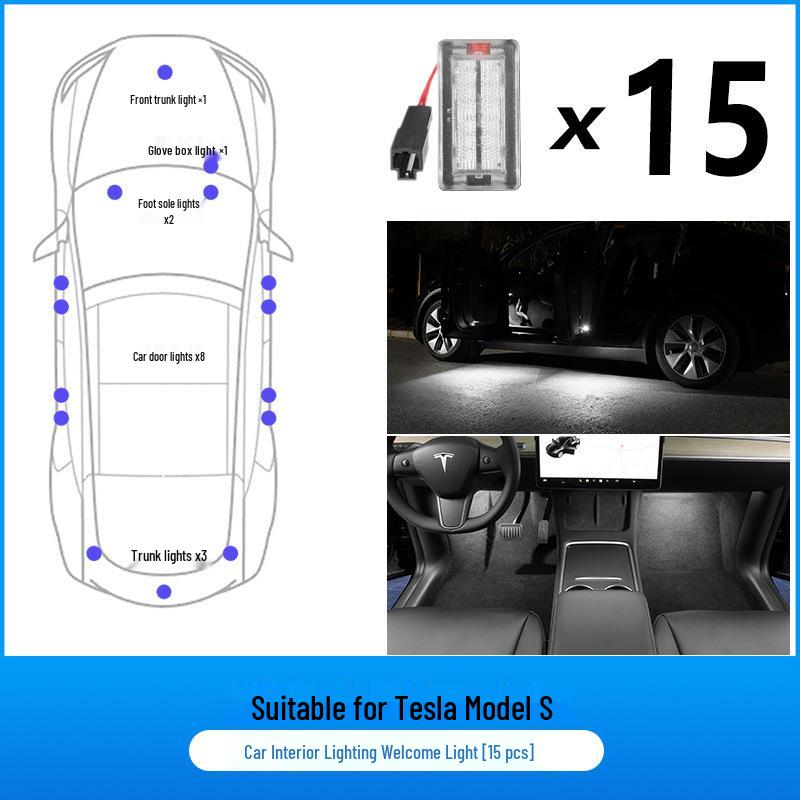 Tesla Model 3/Y/S/X Ambient LED Decorative Lighting Kit