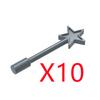 MOC City Building Blocks Character Small Particle Compatible Accessories Brick Wine Bottle Goblet Pentagram Rod Box Toy S026