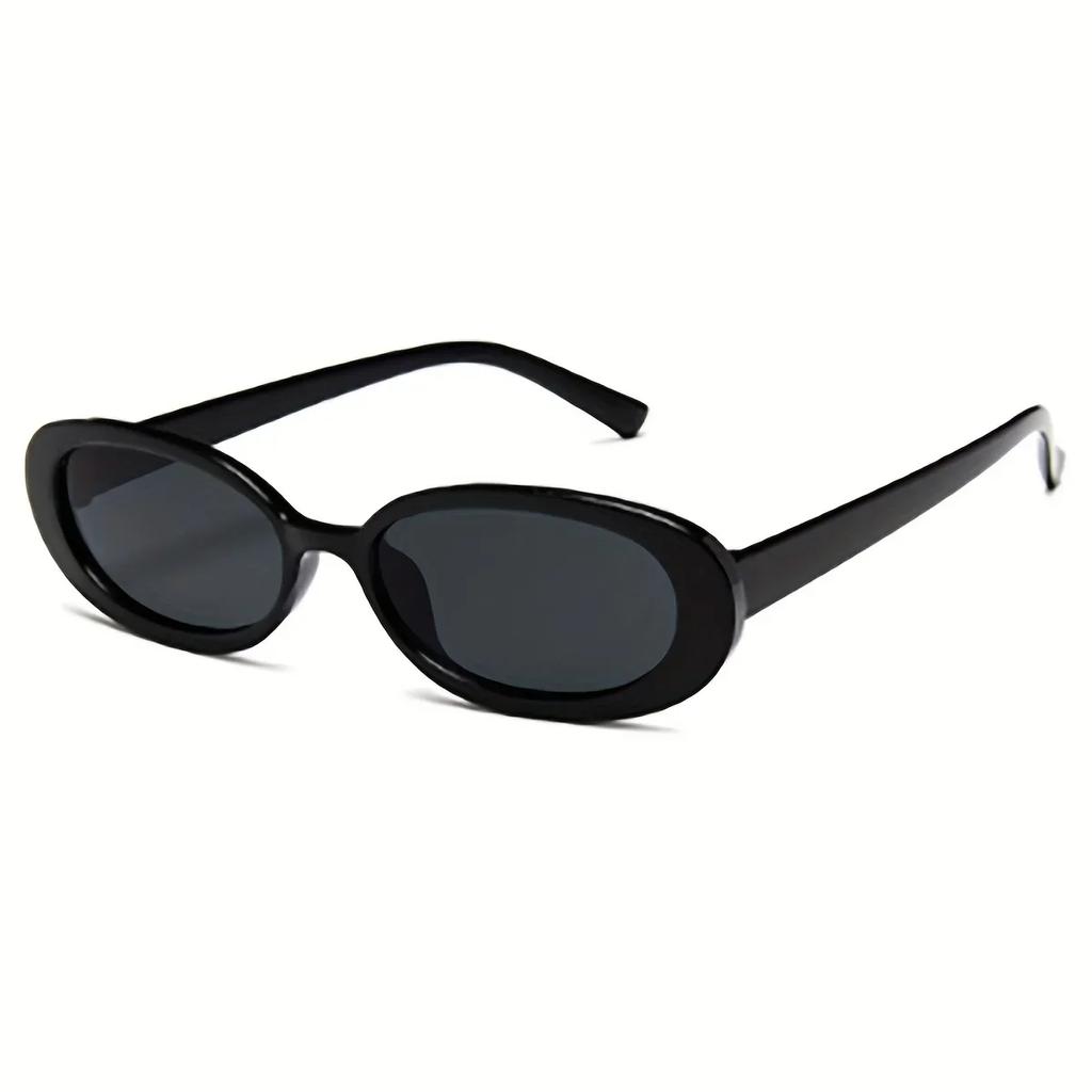 1pc Vintage Oval Sunglasses Women Luxury Brand Designer Small Oval Sun Glasses Retro Black Red Glasses Ladies Goggle