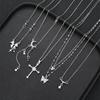 Set de 5 Collares Elegantes Para Mujer Brillantes Zirconia Moda Mariposa Corazón Cruz Lazo Colgantes Collares Joyería de Fiesta Regalo 2026