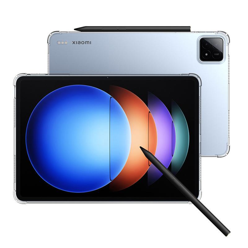 Tablet Case For Xiaomi Pad 6S Pro 12.4 Crystal Transparent Soft TPU Tablet Cover For Xiaomi Pad 6 Max 14 Pad 6 5 Pro Clear Protective iPad Coque Shell