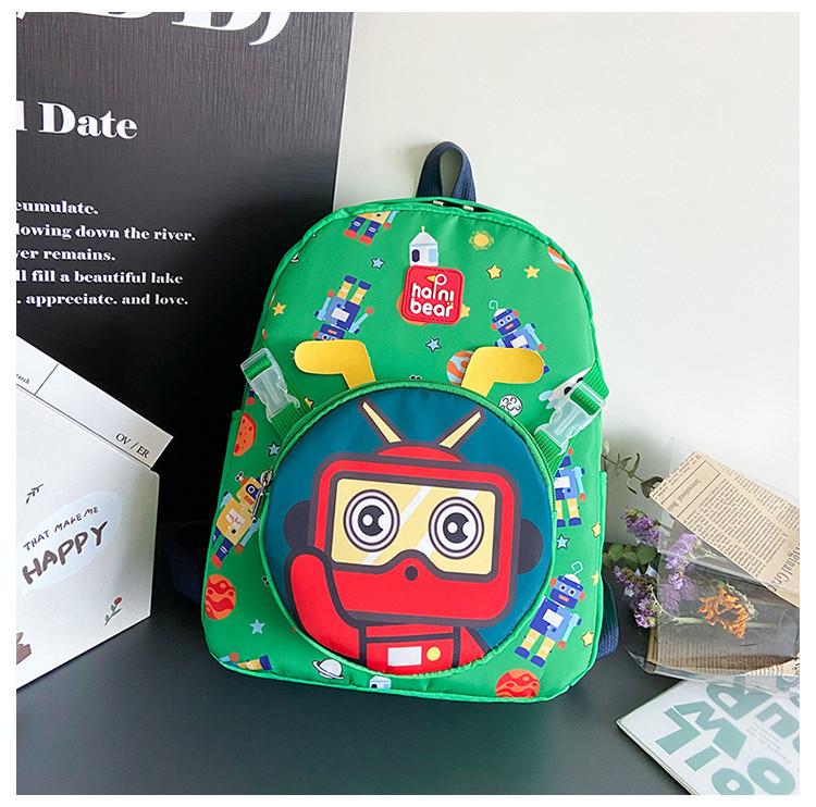 Adorable Cartoon Nylon Kindergarten Backpack Stylish Unisex Toddler Bag