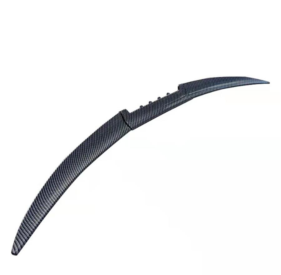 1 X Universal Car Rear Roof Lip Blade Spoiler Lip Wing Sticker Carbon Fiber Look