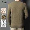 Yalu Men's 100% Wool Thickened Pullover Sweater
