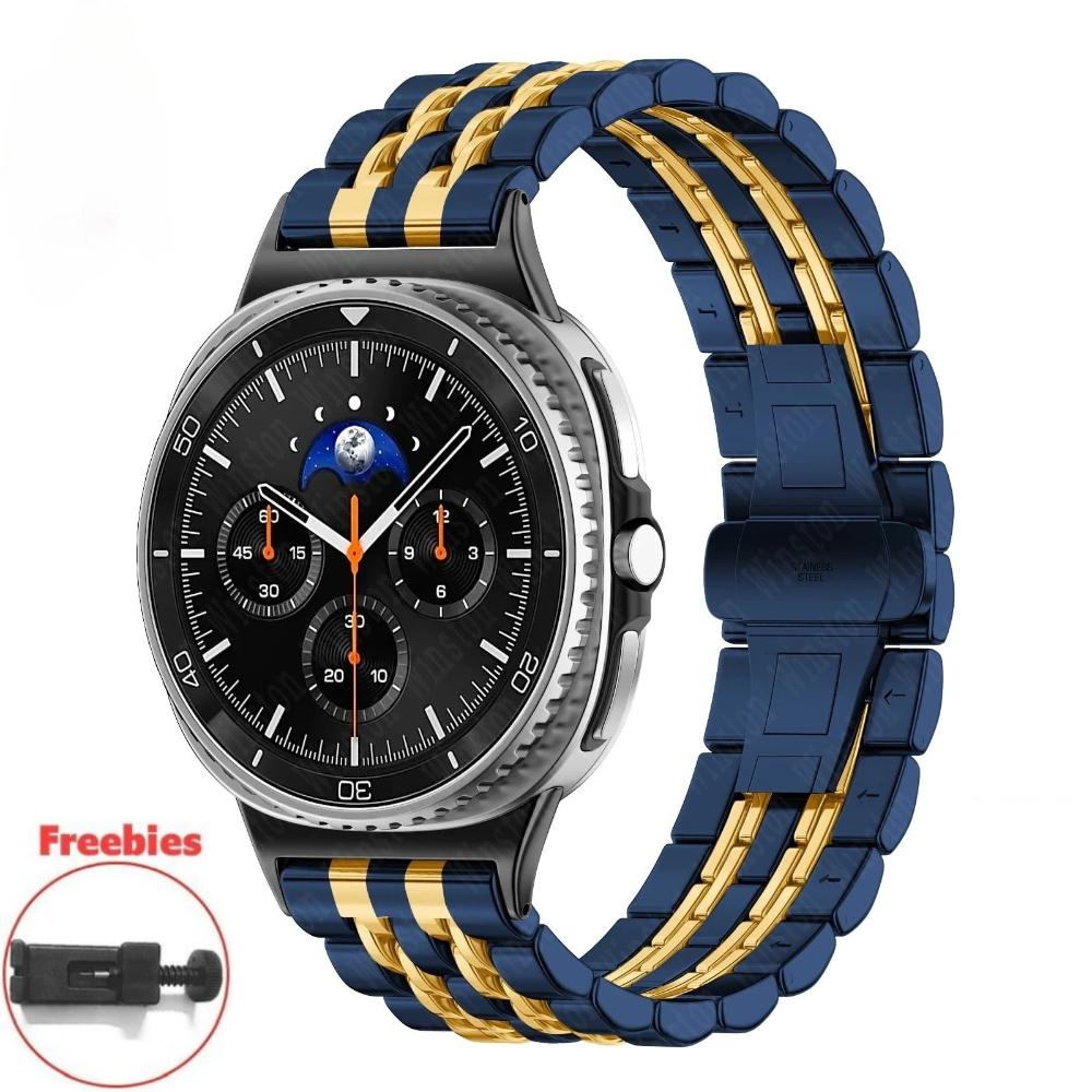 For Samsung Galaxy Watch 8 40/44mm 8 Classic 46mm Metal Bracelet for Galaxy Watch Ultra 2024/2025 47mm Stainless Steel Band Wristband