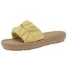 Versatile casual commuter wind one-word cool slippers summer new daily soft sole not tired foot platform slippers beach shoes
