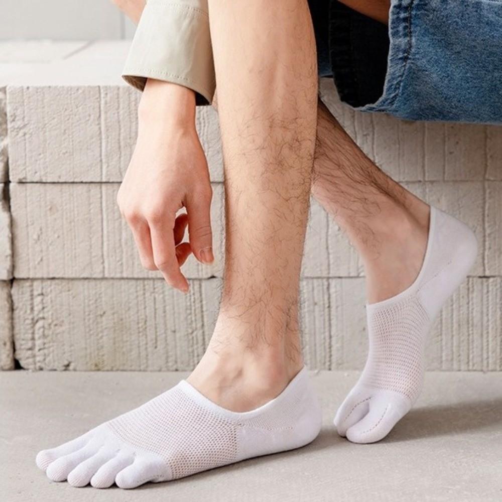 Anti-Slip Five Finger Socks Cotton Toe Separate Socks Sports Socks No-Show Socks  Running