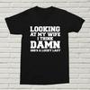My Wife Damn She's Lucky T-Shirt Gift Present Funny XMAS Birthday Husband Alt