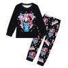 Children's Fashion Suit Skirt Round Neck Long Sleeve Top Pants