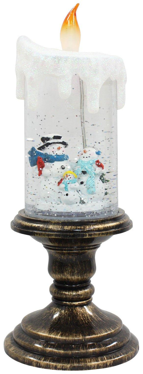 

Hakodate Christmas Factory Bubble LED Light Candle Snowman 16345