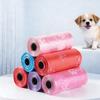 6 Rolls Printed Pet Poop Bags, Dog & Cat Waste Bags for Outdoor Cleanup, Disposable Leak-Proof Pickup Bags