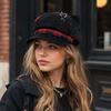 Y2K Newsboy Cap Adjustable Octagonal Hat New Beret Hat  Women Men