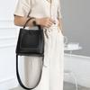 Fashi Bucket Bag, Simple Handbag, Leather Hundred Shoulder Crossbody Bag, Head Layer Cowhide Women's Bag