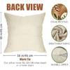 Fahrendom Boho Dinosaur Rawr Decorative Throw Pillow Covers 18 x 18 Set of 4, Bohemian Dino Stay Curious Porch Patio Outdoor Pillowcase, Sun Rainbow