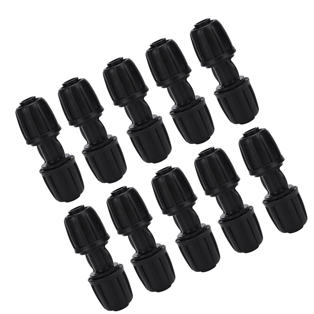 Straight Connector, 10Pcs Straight Water Connector Garden Drip Irrigation Fitting Fit for 16mm PE Hose for Home Garden Agriculture