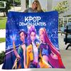 1pc Blanket Kpop Hunter5 Print Design, Lightweight Blanket for Sofa, Bed- Soft &Warm, Gift for All Seasons like Christmas, Halloween