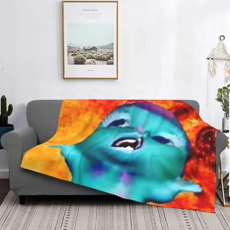 Bibble Meme Feuerdecke Flanell Frühling Herbst Anime Cartoon Niedlich Atmungsaktiv Leicht Dünn Überwurfdecke Bett Schlafzimmer Steppdecke