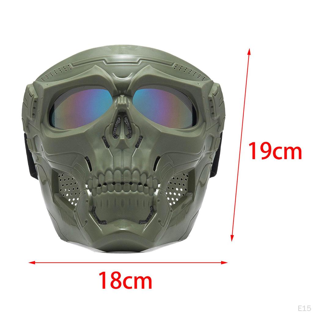 Skull Goggles Protective Full Face Mask for Riding Skiing Snowing Party