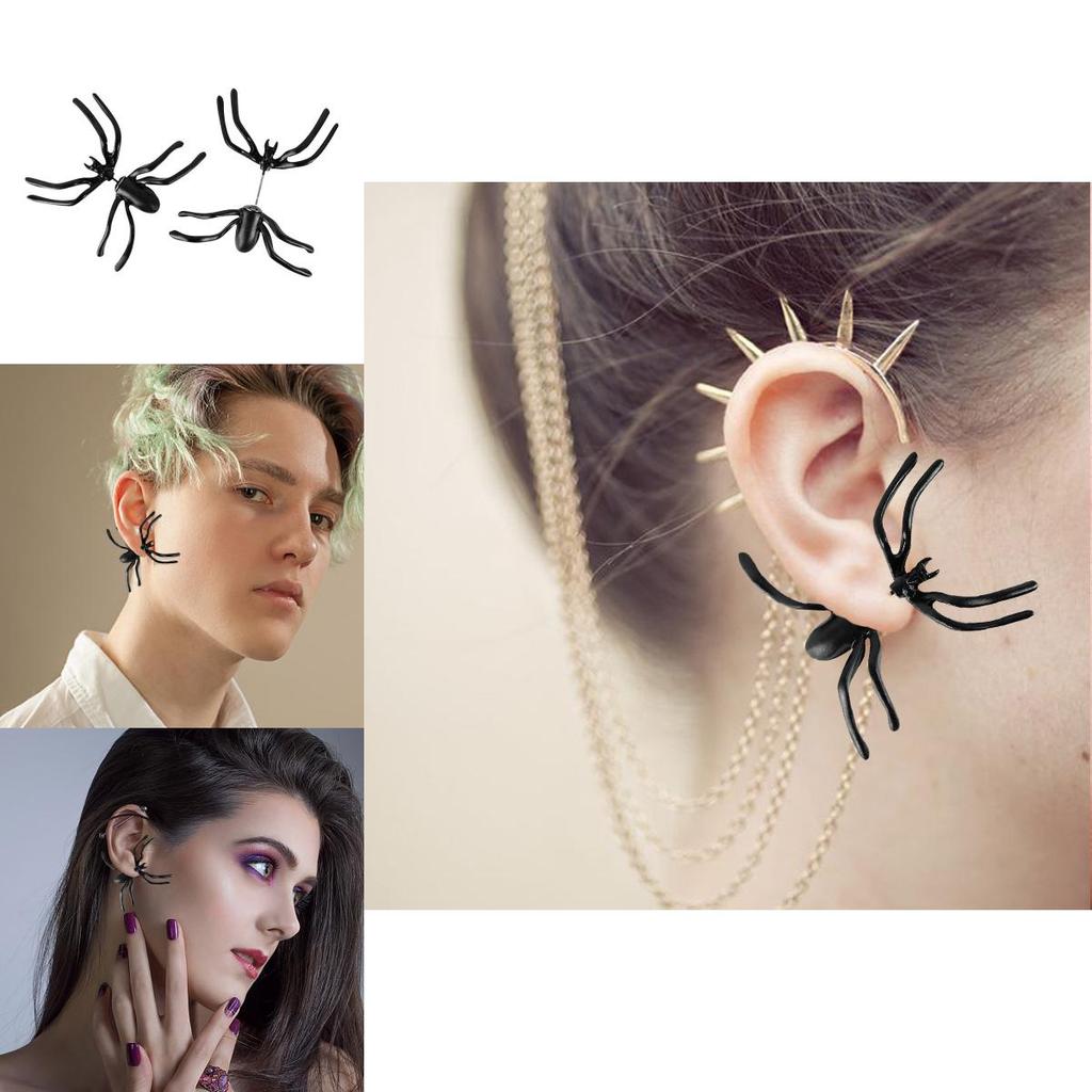 Alternative Alloy Ear Accessories With Spider Elements For Womens Casual Wear