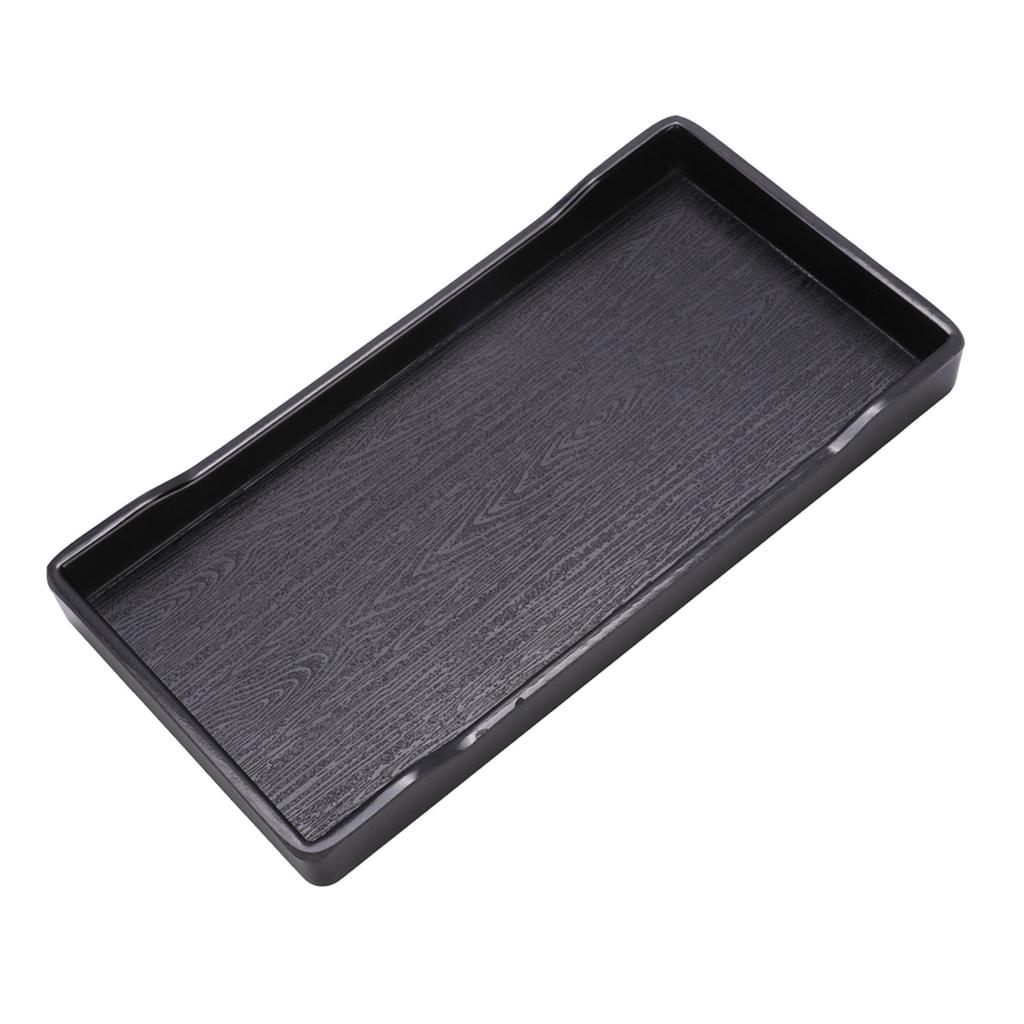 Plastic Anti Slip Climb Pet Tortoise Chameleon Lizard Square Drinking Food Feeder Dish(Black)