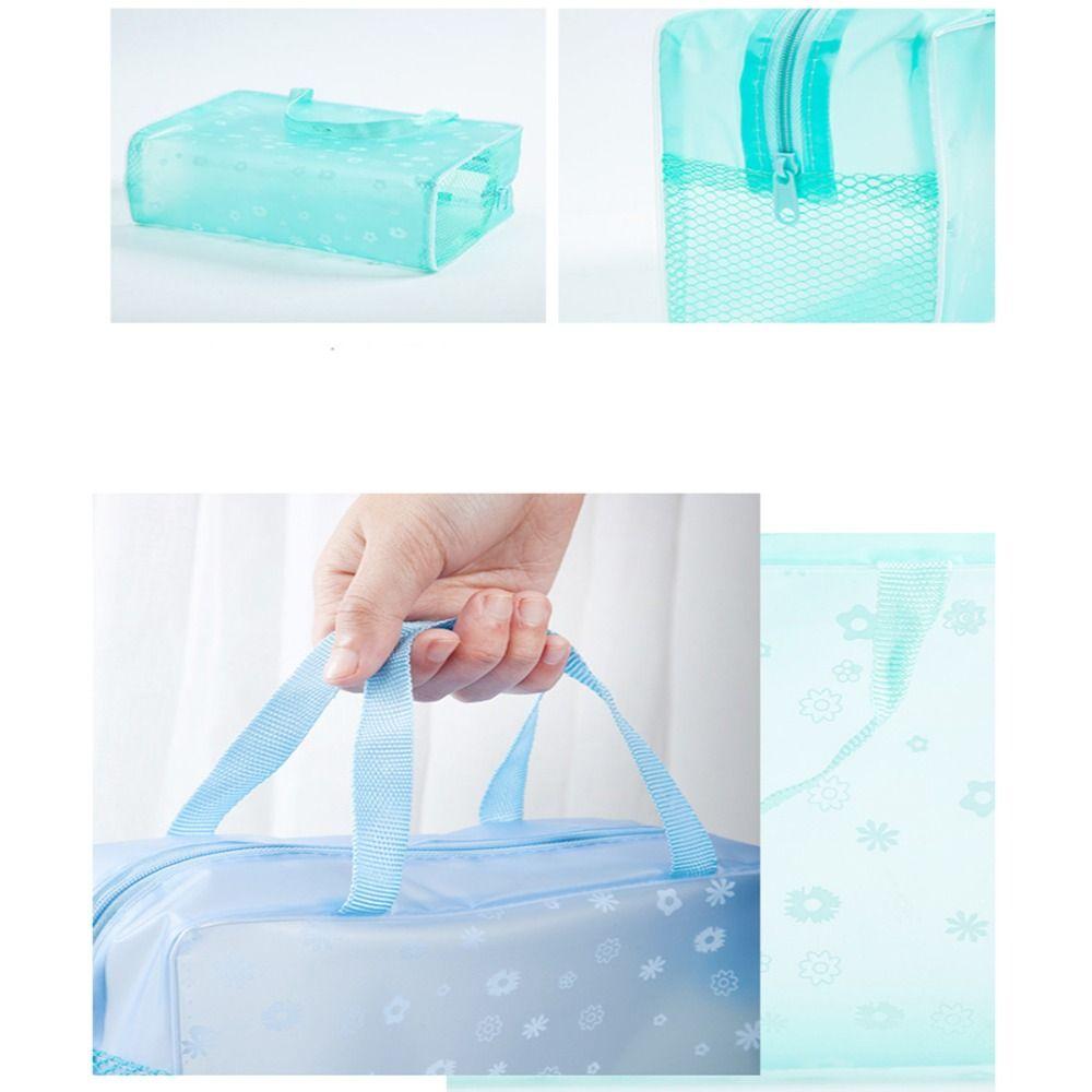 Pouch Handbag Zipper PVC Travel Cosmetic Bag Make Up Bag Swimming Bags Bathing Storage Bag
