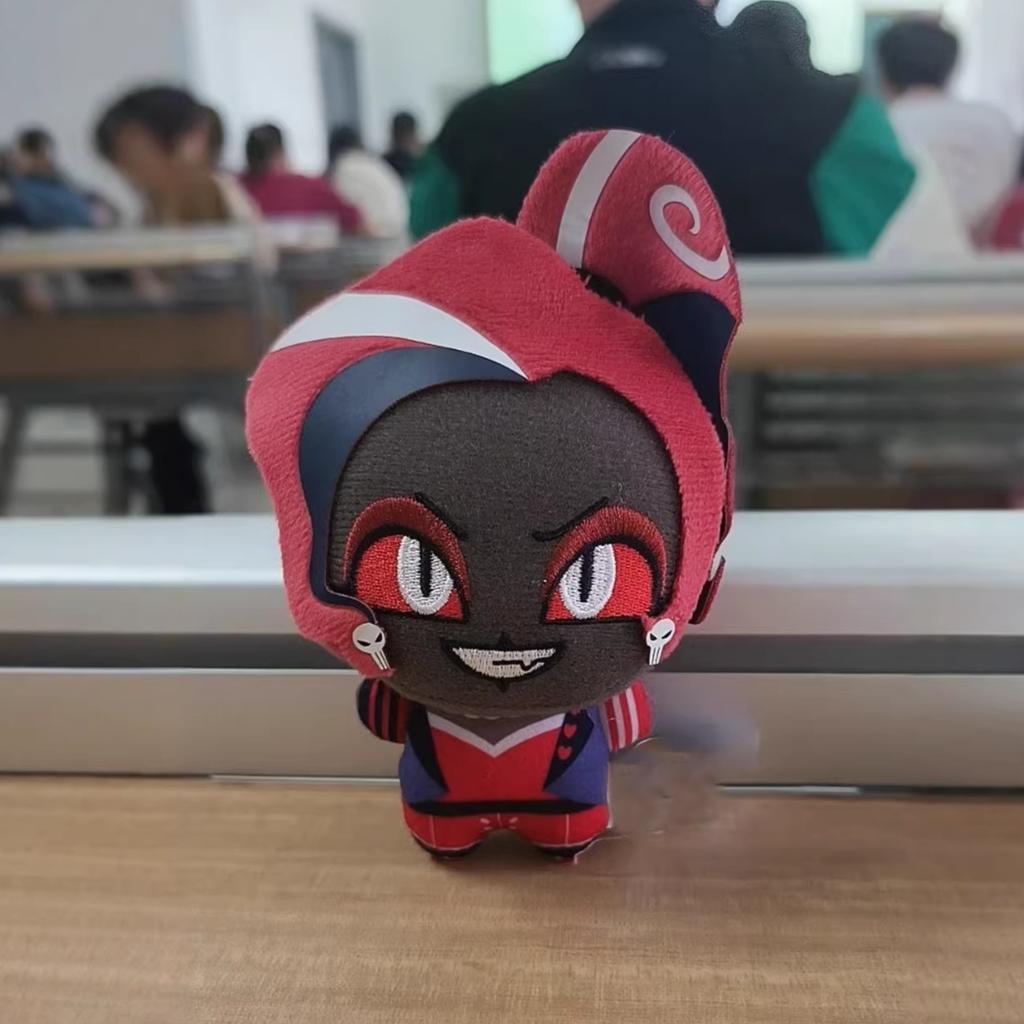 New  10cm Hazbin Hotel Vox Lucifer Ko Version Not Genuine Plush Doll Cute Anime Peripherals Toy Birthday Christmas Gift