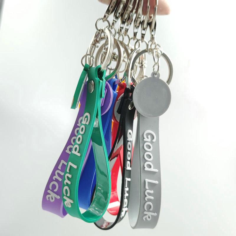 

Персонализированный спортивный браслет-брелок: Мягкий карабин из ПВХ Keychain with Wristband