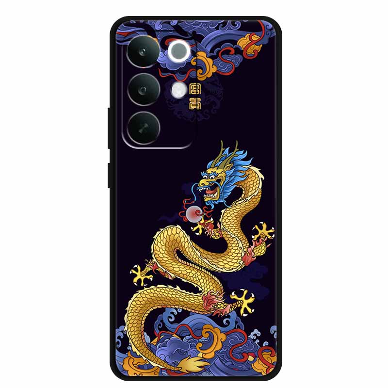 3D Dragon Case For OPPO Realme C85 4G 15X 5G Relief Coque Bumper Silicone Soft Phone Cover C 85 15 X Embossed Blossoms Funda