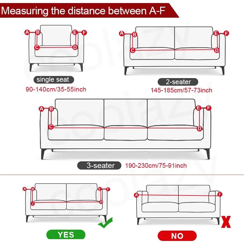 Geometry Elastic Stretch Sofa Cover Slipcovers All-Inclusive Couch Cover For Different Shape Sofa Chair L-Style Need 2Sofa Cover
