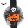 Lightweight Portable Wrist Accessories Stuffed Halloween Slap Bracelets for Kids, Plush Pumpkin Ghost Skull Cute Comfortable Wearable Party Gear Band
