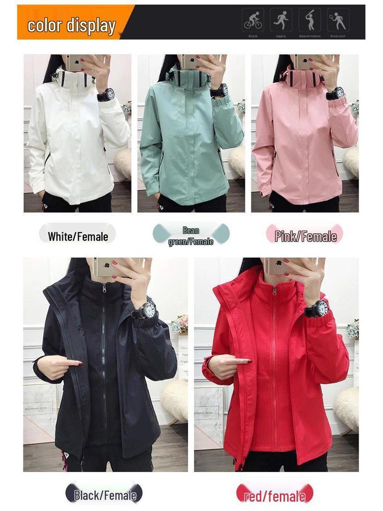 2023 Herren- & Damen 3-in-1 Wasserdichte Atmungsaktive Winter Bergsteigerjacke