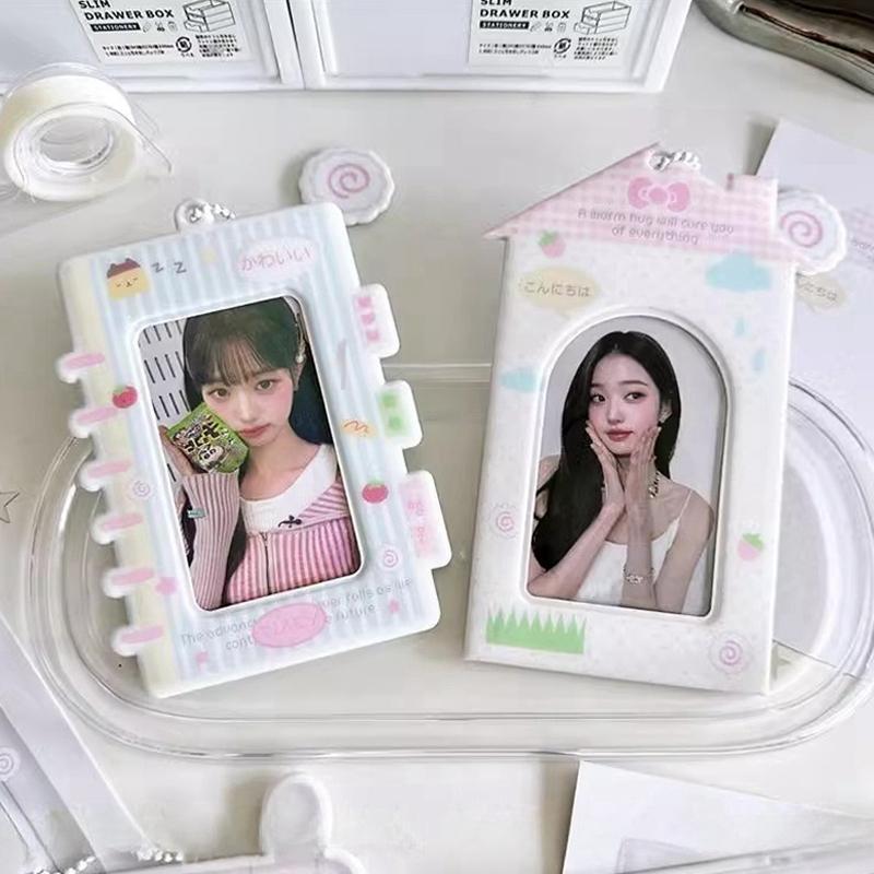 Cartoon Kpop Photocard Holder Camera Mobile Phone Shaped Idol Photocard Binder 3Inch Photo Storage Case Protection Cover