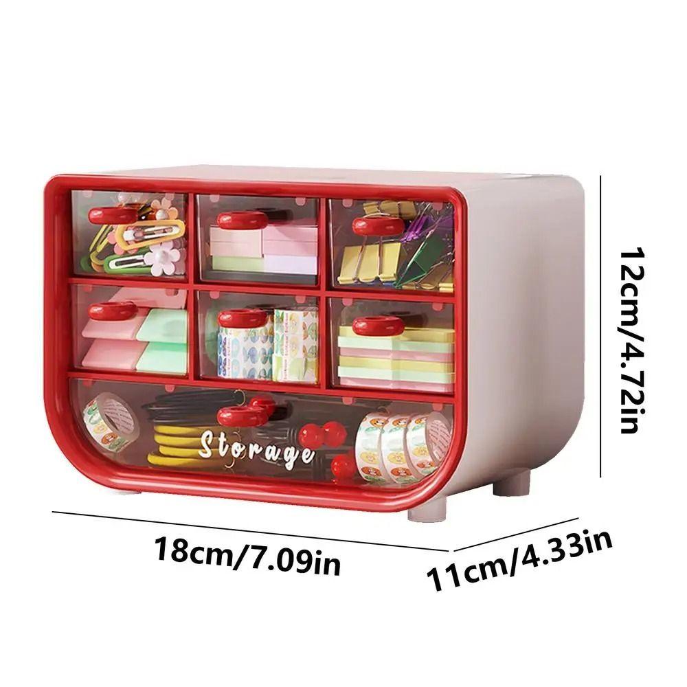 Drawer Type Desktop Storage Box Sundries Jewelry Storage Rack Durable Desk Pen Holder