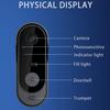 M9 Smart WiFi Doorbell: Waterproof, Night Vision, HD Video, Tuya Compatible, Wireless Remote Monitoring.