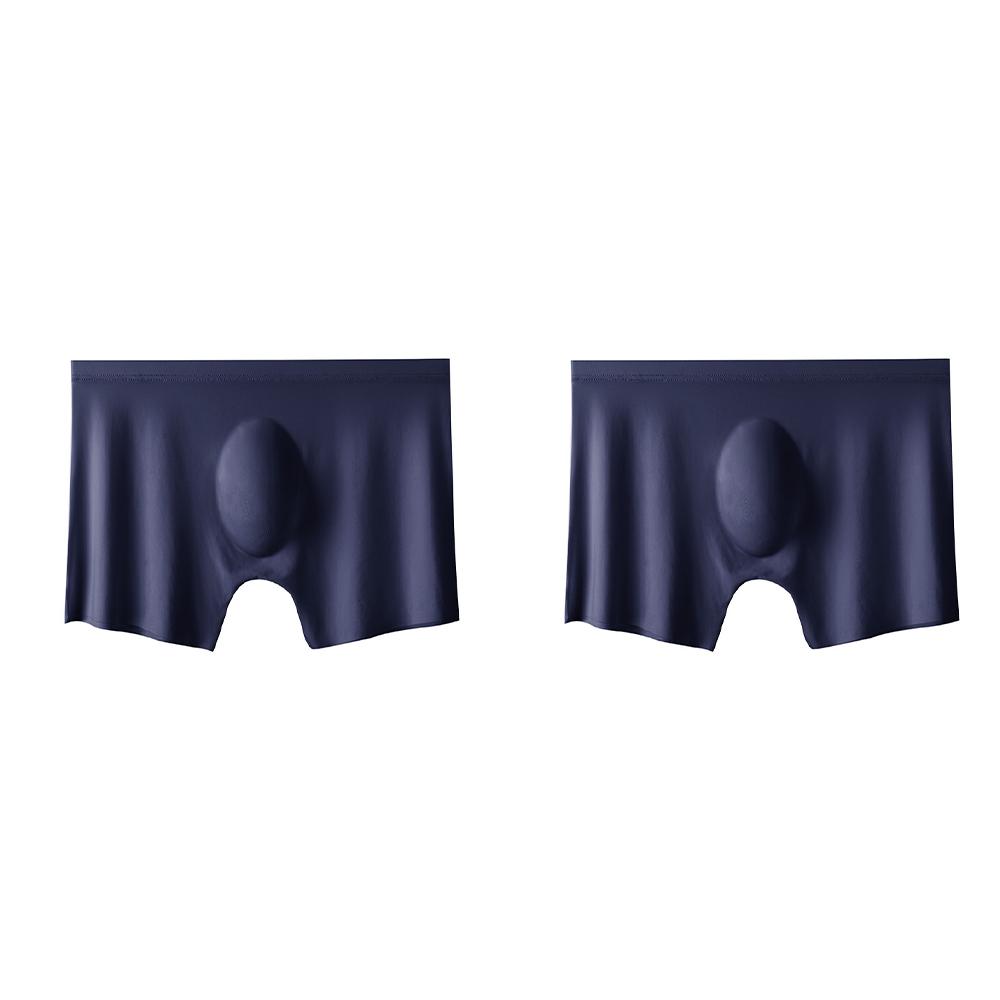 2 stk Herre Truser Herre Ice Silk Boxers Sømløse Sexy Undertøy Mann Ultratynn Pustende Boxershorts Herre Underbukser Boxershorts