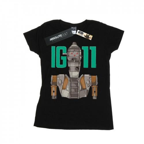 

Star Wars Womens/Ladies The Mandalorian IG-11 Bounty Hunter Cotton T-Shirt XXL білий