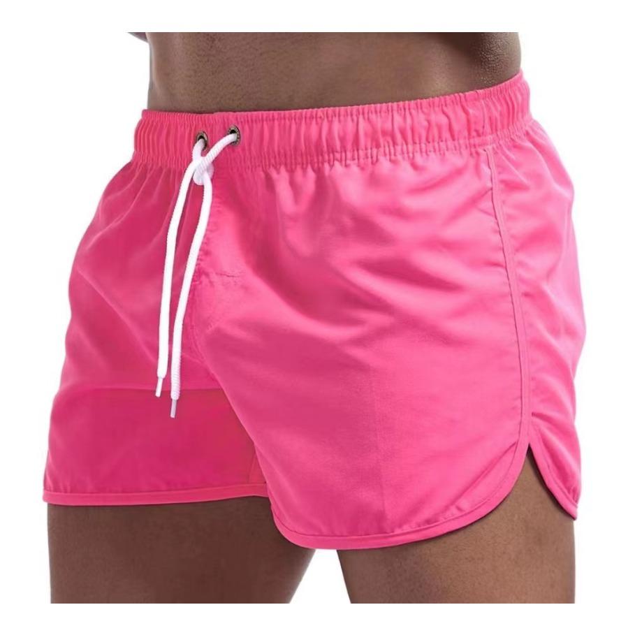 Sommer Herren Strand elastische Taille Krawatte lässig atmungsaktive Shorts Bademode