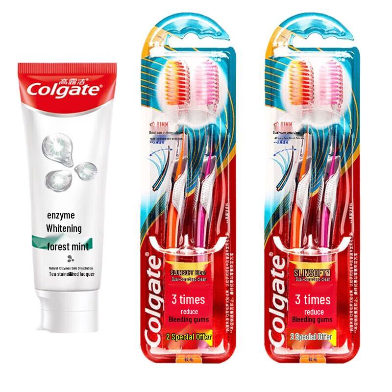 Colgate Whitening Deep Clean Toothpaste & Toothbrush Family Pack